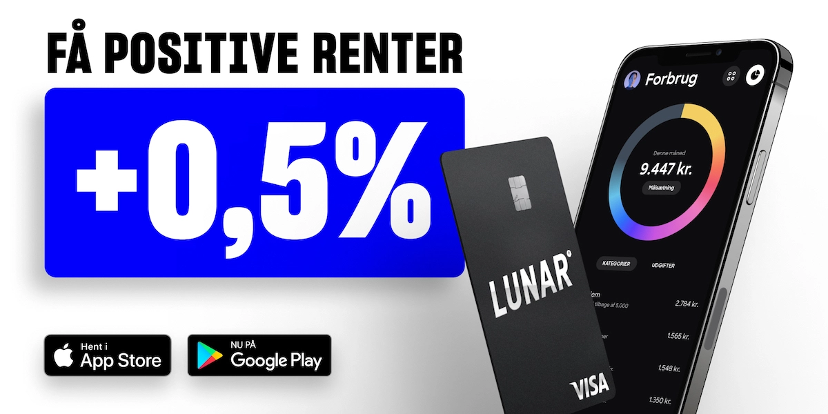 Vil du heller ikke betale for at have penge stående i banken? Nu kan du få positive renter