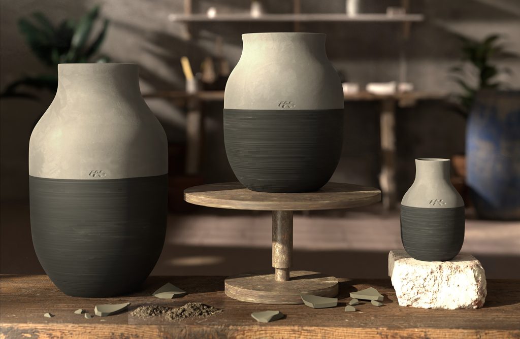 Nyhed rammer hylderne til februar: Kähler laver helt ny serie af vaser med unikt materiale