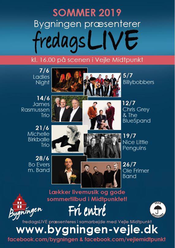 Programmet for årets FredagsLIVE hæver bundniveauet med nye navne og gengangere