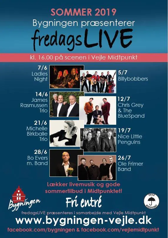 Programmet for årets FredagsLIVE hæver bundniveauet med nye navne og gengangere