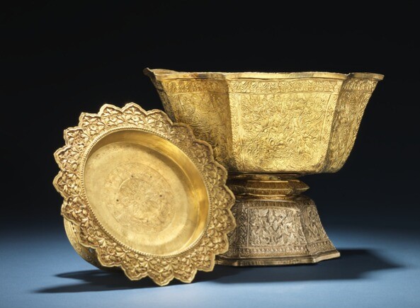 Unikt: Sjældne guldskåle fra Siams konge på auktion i Danmark