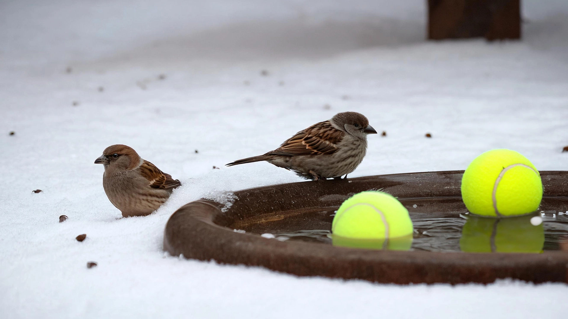 Smid tennisbolde i haven om vinteren. Når du finder ud af hvorfor, gør du det straks.