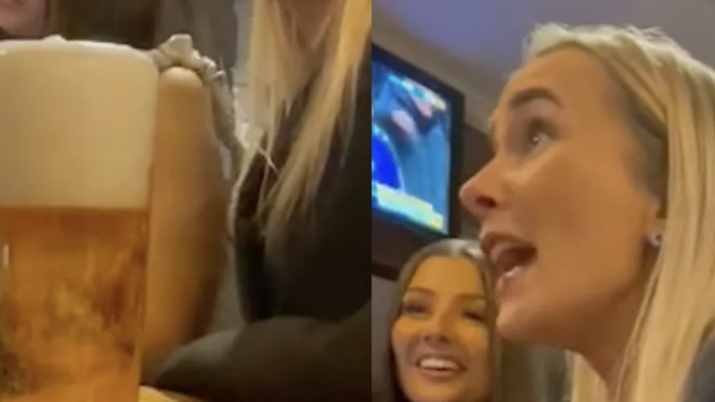 Kvinde taber kæben, da hun ser øllen der bliver serveret: “Det er jo en is”