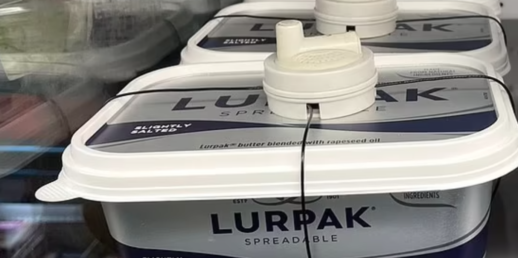 Supermarked tager skrappe midler i brug: Sætter alarm på smøret
