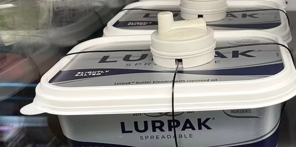 Supermarked tager skrappe midler i brug: Sætter alarm på smøret