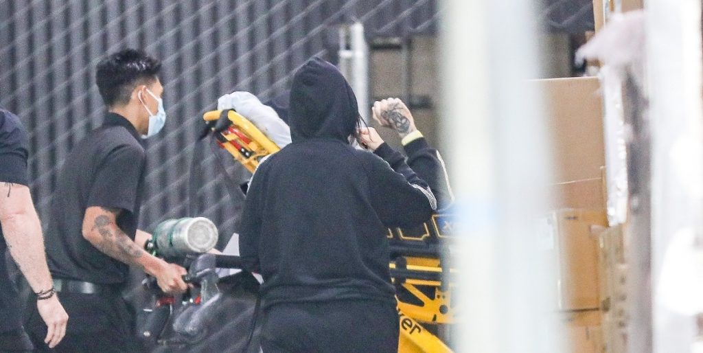 Stjerne hastet til hospitalet