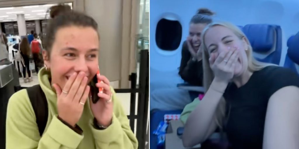2 veninder går ombord på fly med 173 sæder: Da de træder ombord, får de et stort chok