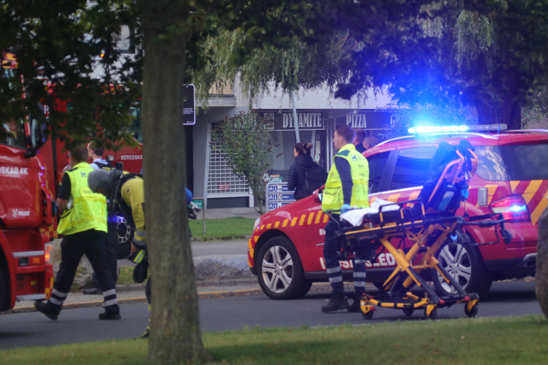 Lejlighedsbrand: En person i kritisk tilstand