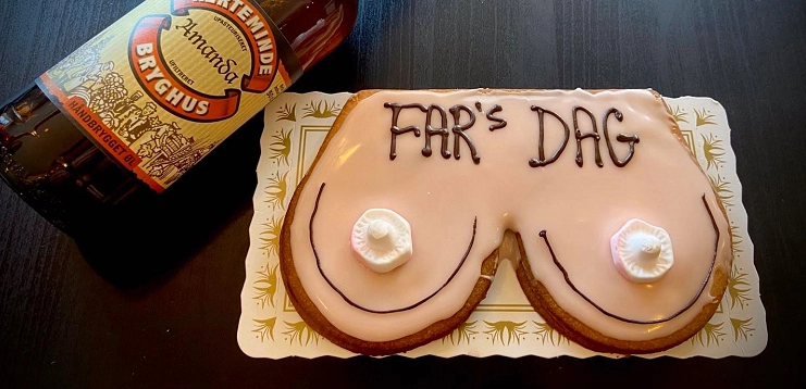 Dansk bager har stor succes med kage til Fars dag