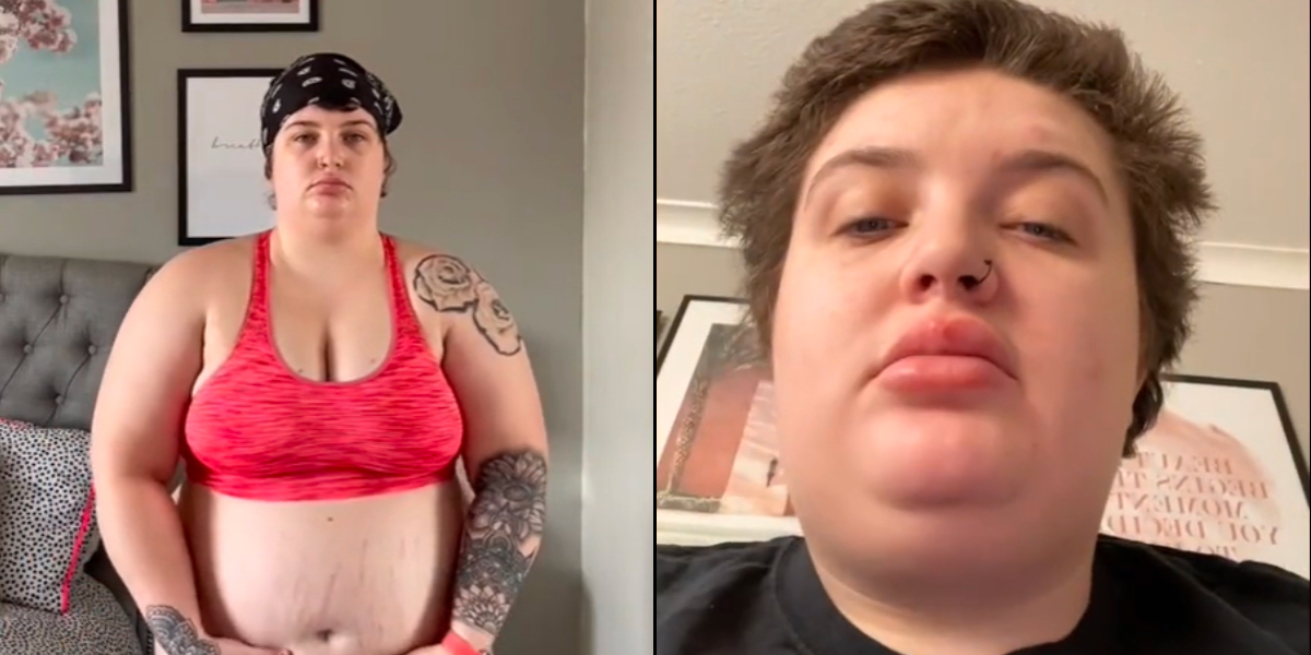 26-årig kvinde har smidt over 41 kg: I dag ligner hun en helt anden kvinde