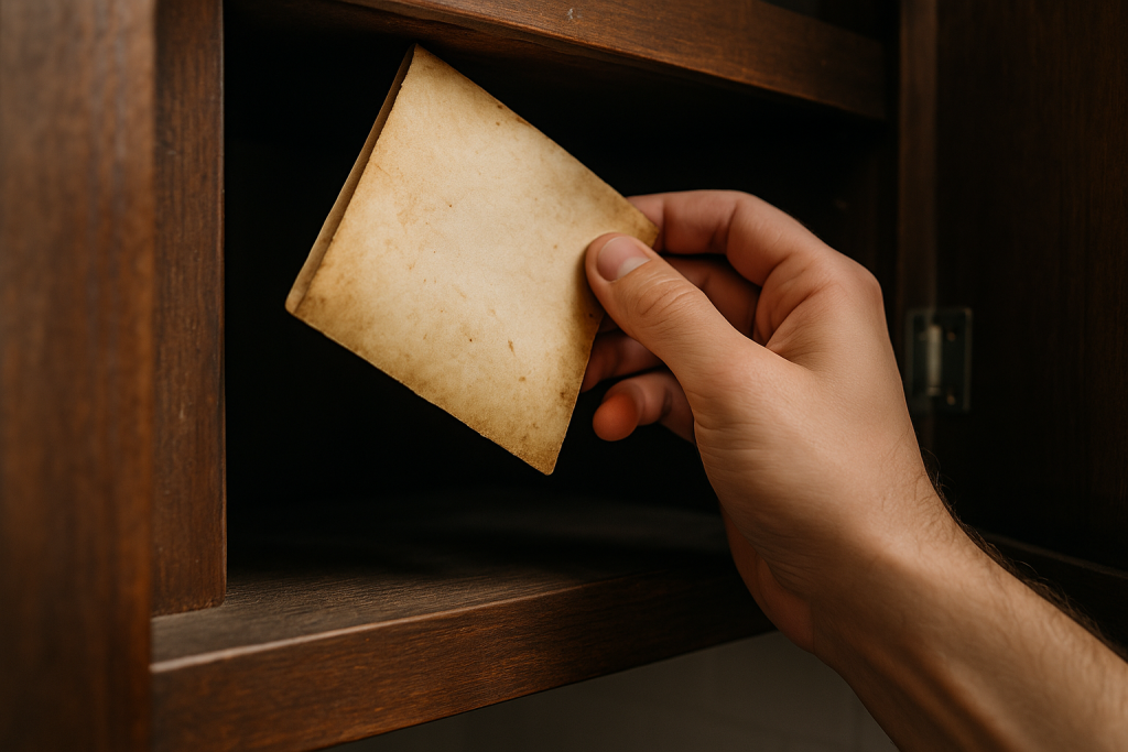 Ungt par købte hus og flyttede ind: Så fandt de en seddel i skabet med uhyggelig besked