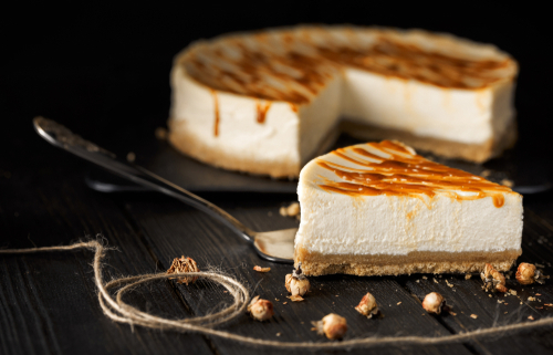 Skøn cheesecake med karamel