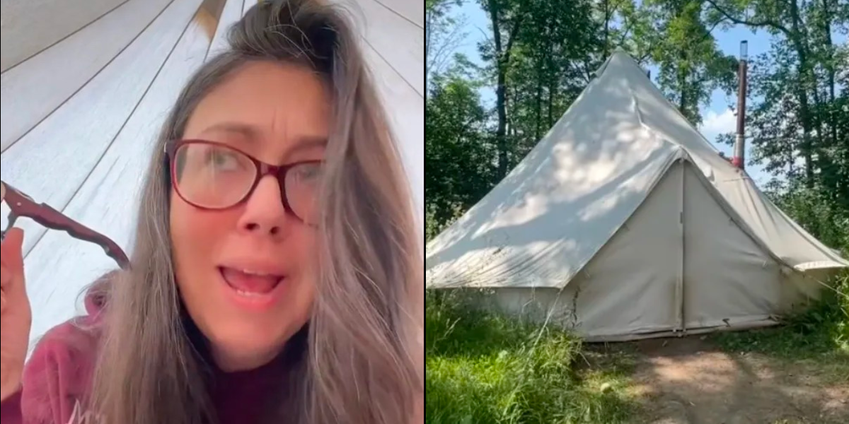 Kvinden Christine boede i telt i 2 år: Måden hun gik i bad på, får folk til at tabe kæben