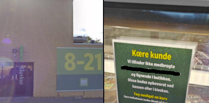 Kunde overrasket over skilt i 365discount: “Hvorfor må man nu ikke det?”