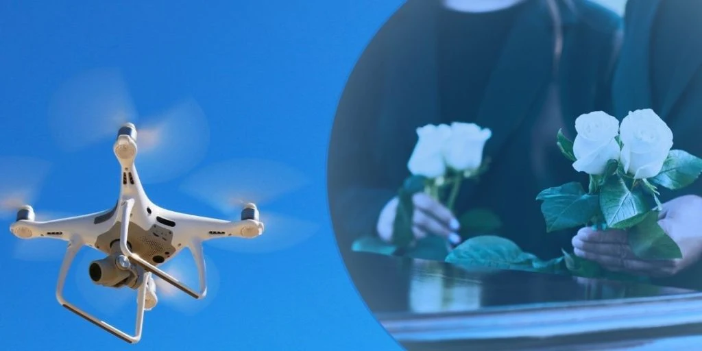 Flere vælger askespredning: Nu kan det blive gjort af en drone