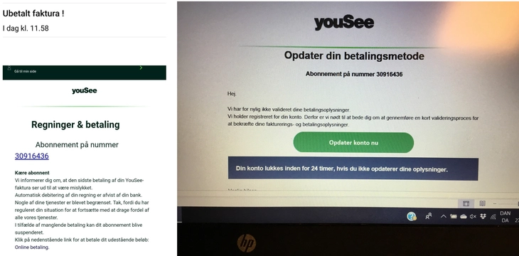 Pas på disse mails: Dansk tv-udbyder misbruges af svindlere