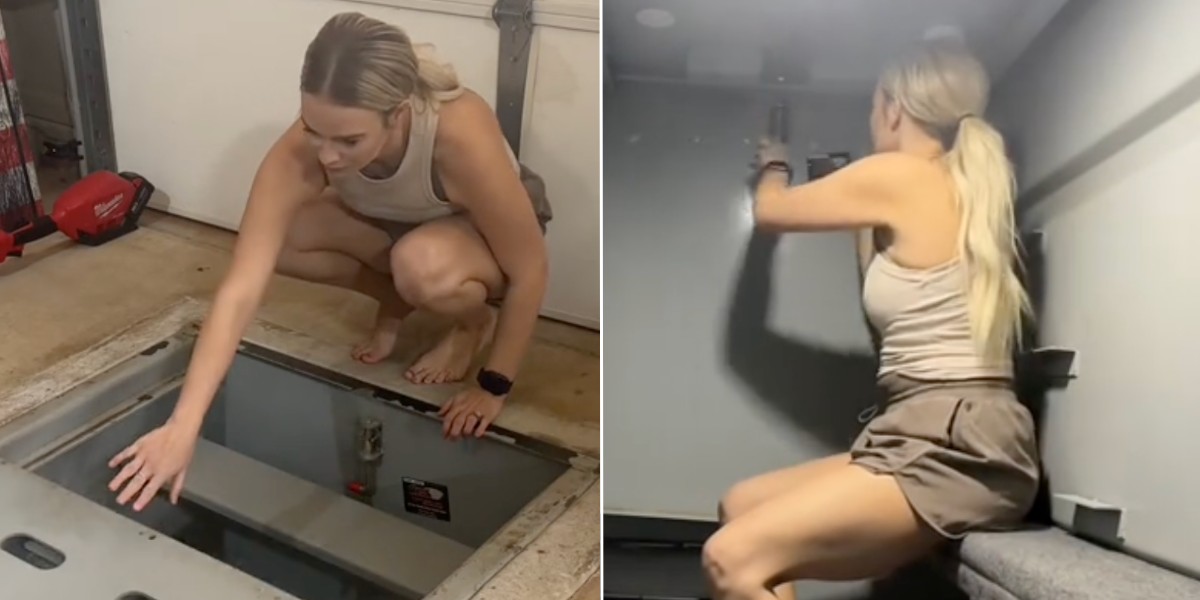 Kvinde viser sin ‘dommedags’-bunker under hjemmet – men folk spotter problematisk designfejl