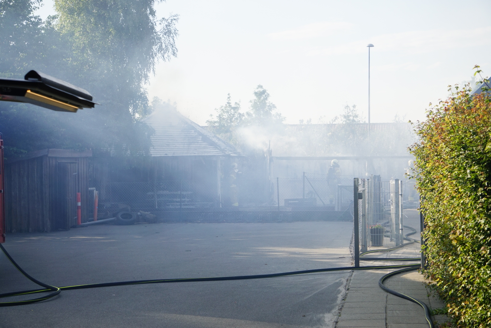 Børnehus i Tilst står i flammer