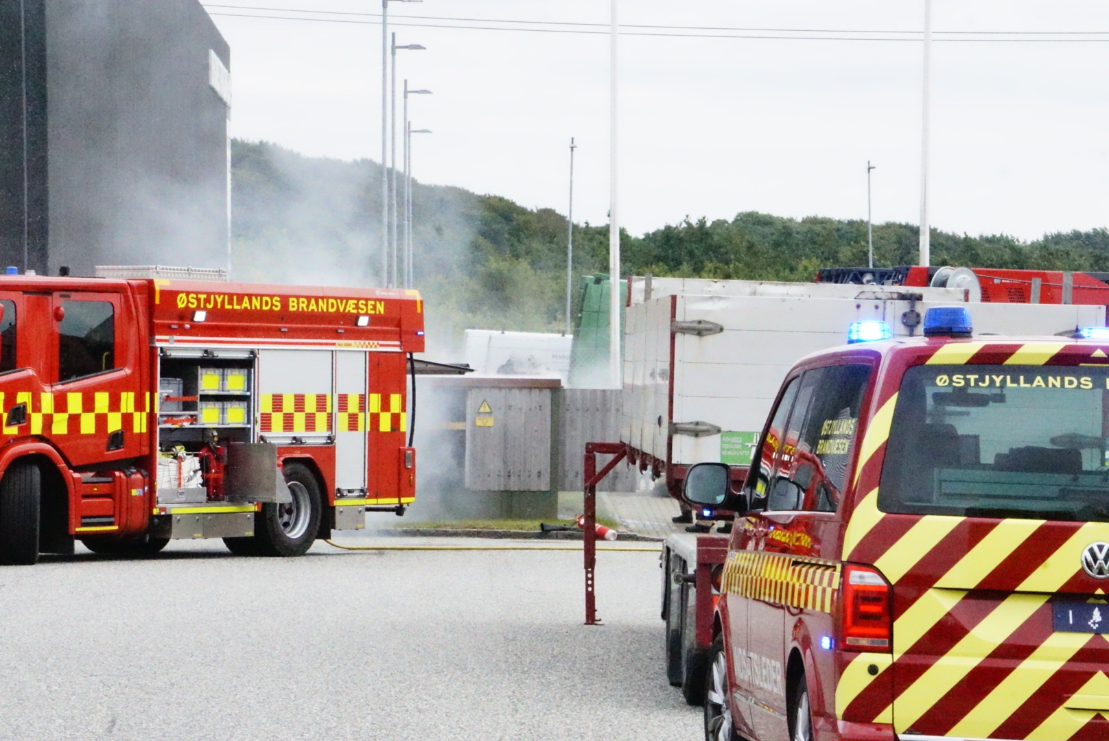 Brand i transformator-station i Brabrand