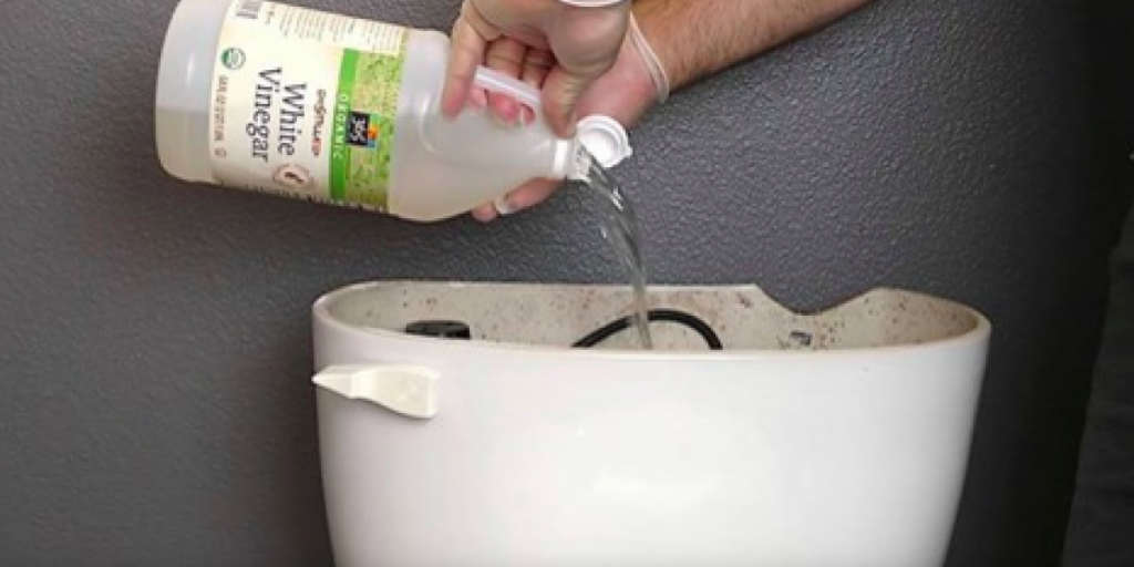 Han hælder et skvæt eddike i toilettet – når han skyller ud er det forvandlet