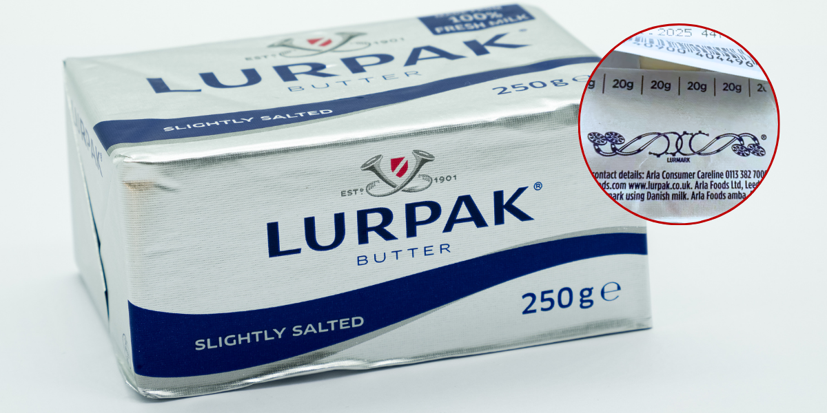 Årsagen til dette skjulte symbol på Lurpak vil overraske dig