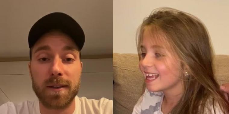 Ramt af hjertestop: Christian Eriksen sender rørende hilsen til 9-årig pige