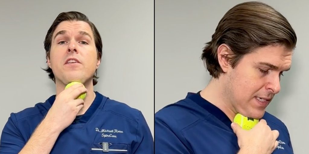 Læge deler smart ‘tennisbold-metode’: Sådan slipper du af med dobbelthagen derhjemme