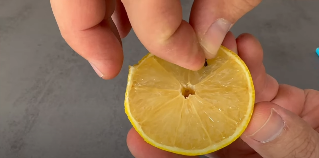 Han sætter disse hemmelige ting ned i citronens frugtkød – se så magien ske