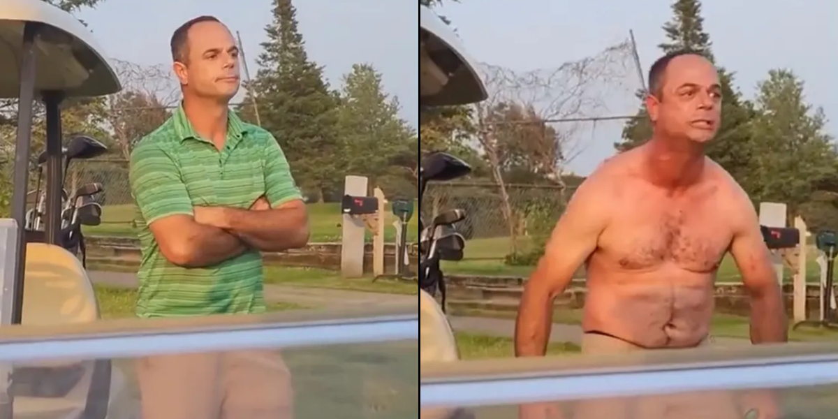 Diskussion på golfbane tager vild drejning: Pludselig går mandlig golfspiller amok
