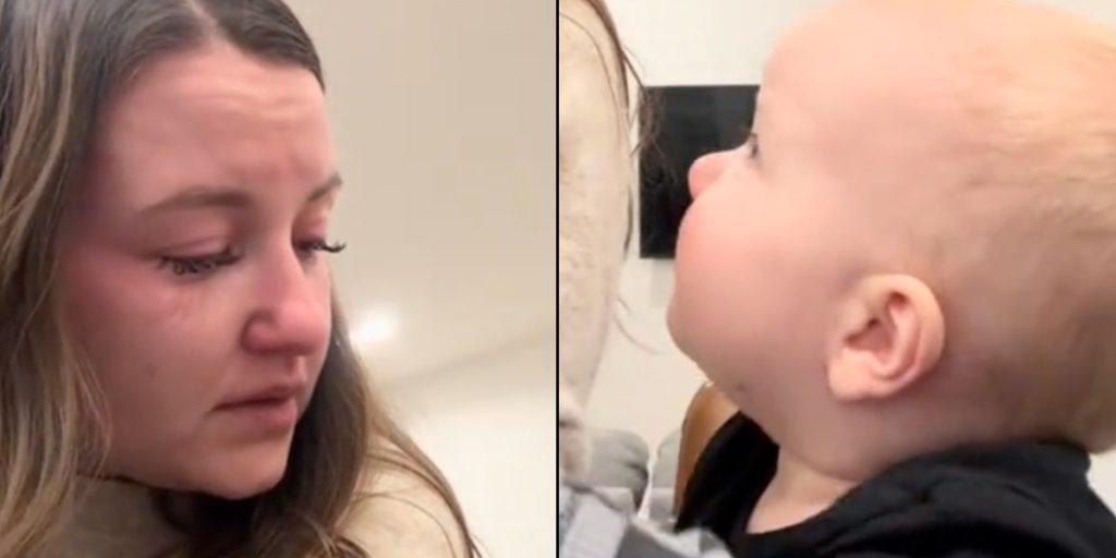 Grådkvalt mor havde en ‘svær aften’: Hvad hendes baby gjorde, ændrede alt