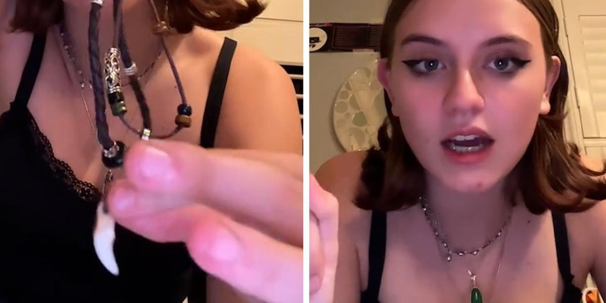 Bella købte halskæde på Temu, men tand viste sig ikke at være af plastik: “Pludselig kom der en stærk lugt”