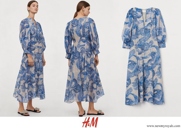Kronprinsessen arbejder hjemmefra i smuk H&M-kjole