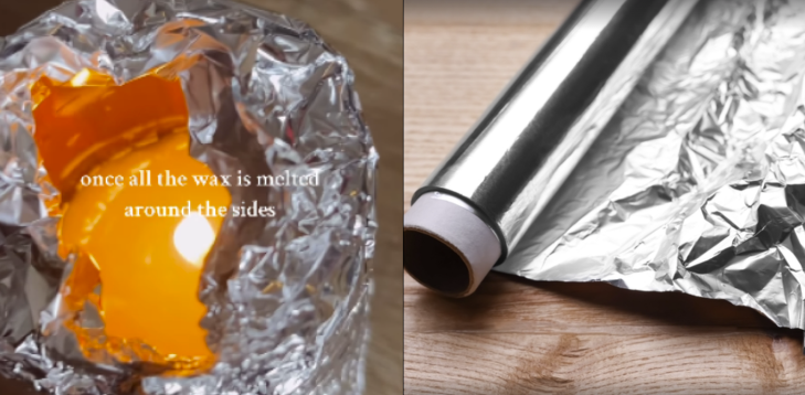 Hun vikler sølvpapir om stearinlyset: Se så magien ske