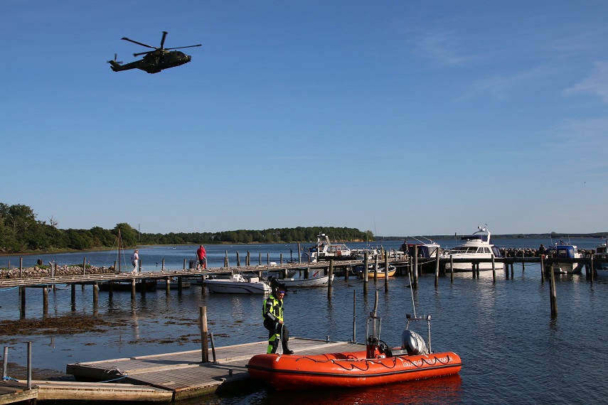Redningsaktion i Guldborgsund: Mand forsvundet