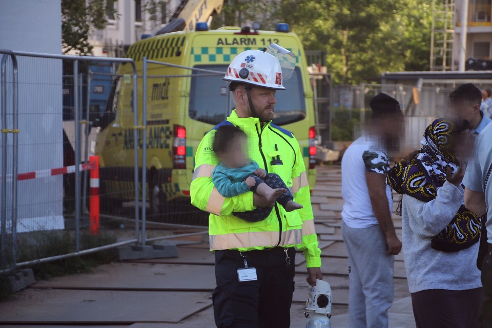 Brand i boligkompleks i Aarhus