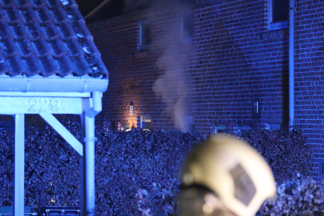 Brand i rækkehus i Risskov