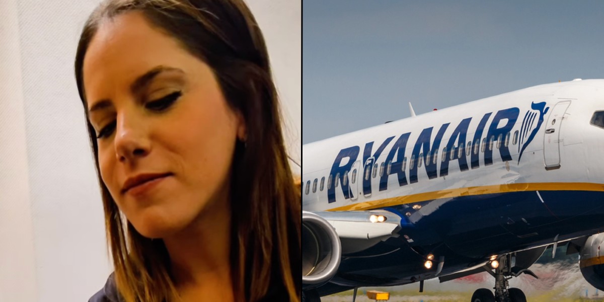Kvinde fanget i ‘desperat’ handling på Ryanair-fly: Nu får hun massiv kritik online