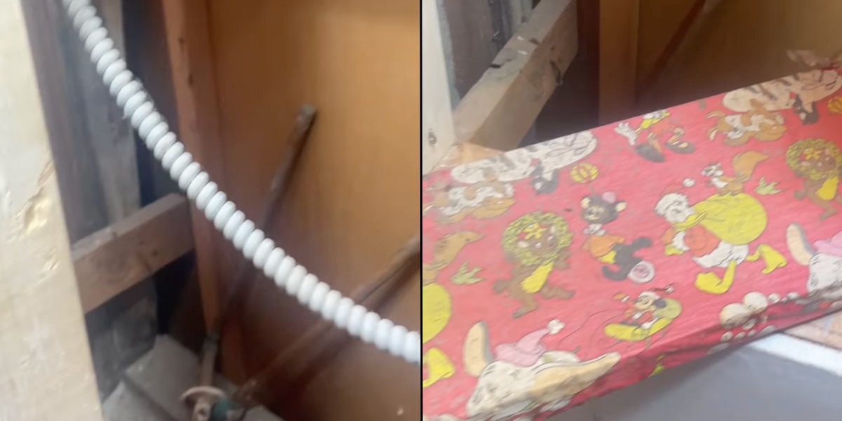 Mand finder årtier gammel julegave inde i væggen i forældres hus under renovering: “Den havde mit navn på”