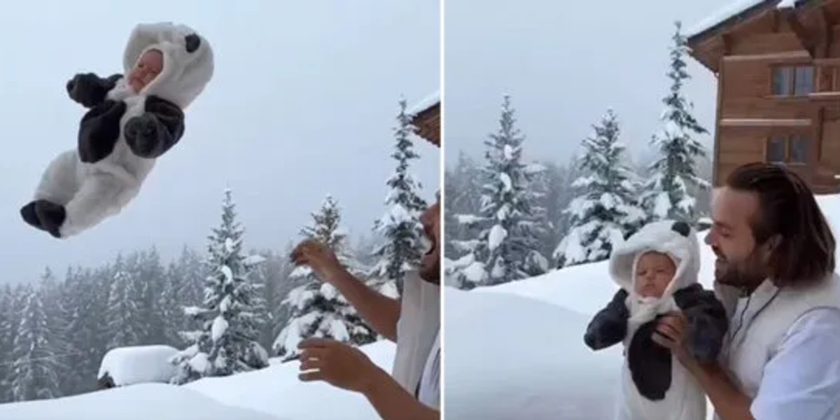 Rig influencer efterlyst af politiet efter viral video: Kastede med sin baby ‘for likes’