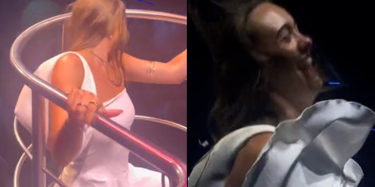 Kvinde danser på scene på natklub: Men kort tid efter får hun stor overraskelse