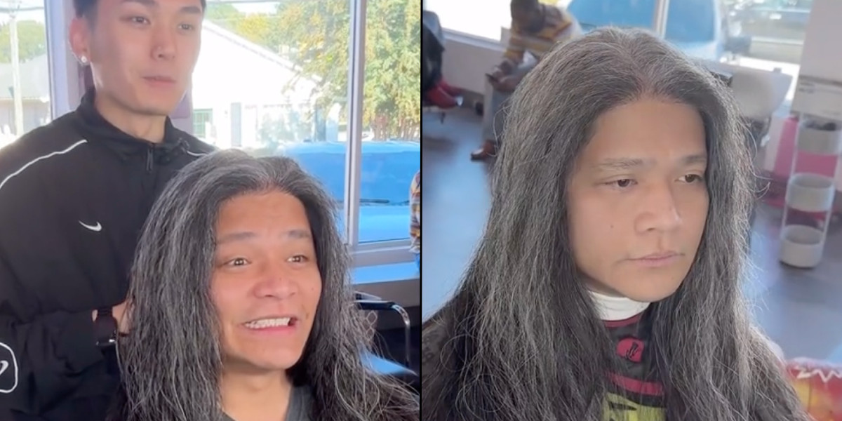 Mand bliver klippet for første gang i 4 år: Kan ikke tro egen forvandling, da han ser resultatet