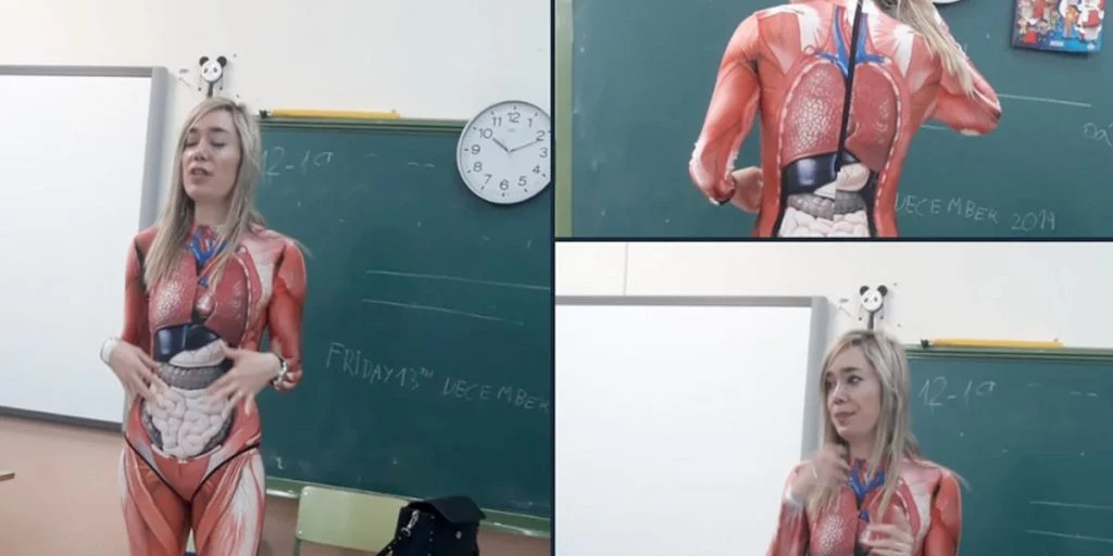 Lærer gik langt for biologitime: Valgte at iføre sig en komplet anatomisk korrekt dragt