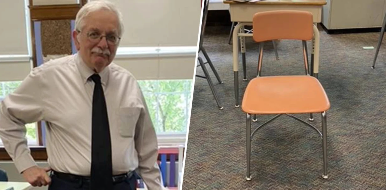Læreren Dan har haft en tom stol i klasselokalet i flere årtier: Du gætter aldrig hvorfor