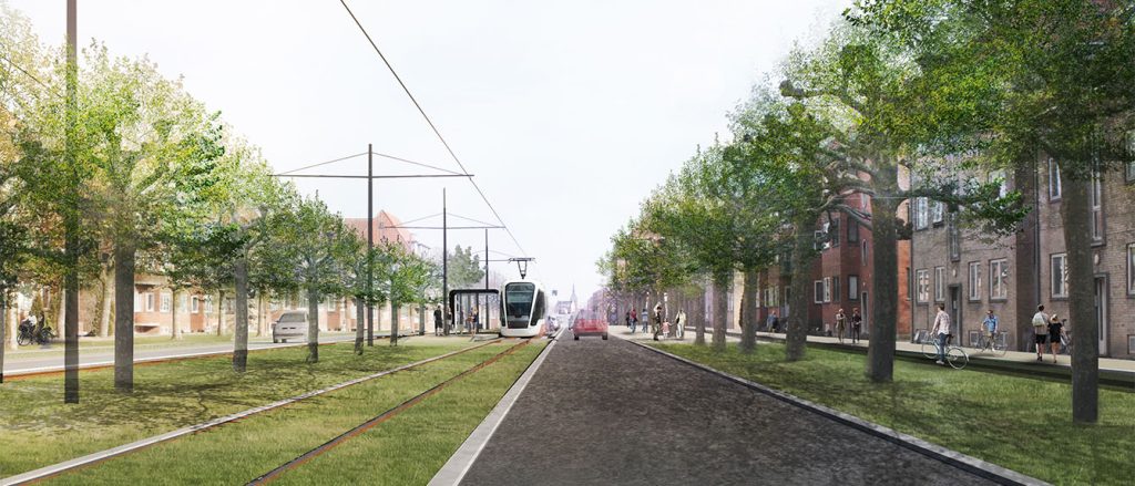 Sporarbejde på letbanen betyder ensretning på Middelfartvej i tre måneder