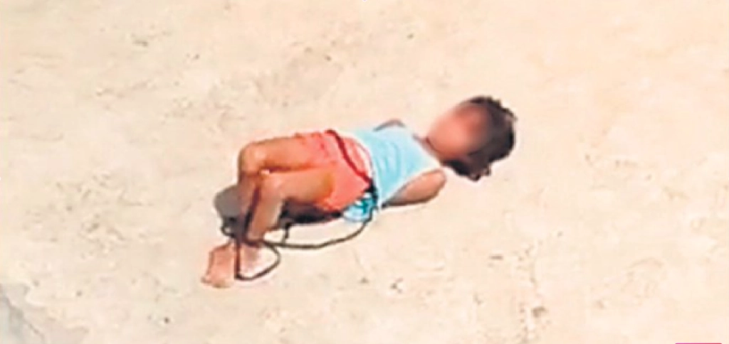 Forældre bagbinder 5-årig datter og efterlader hende på terrassen: Blev ikke færdig med lektierne