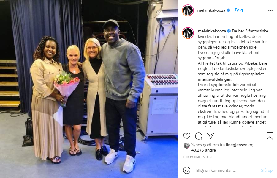 Melvin Kakoozas mor med overraskende nyhed