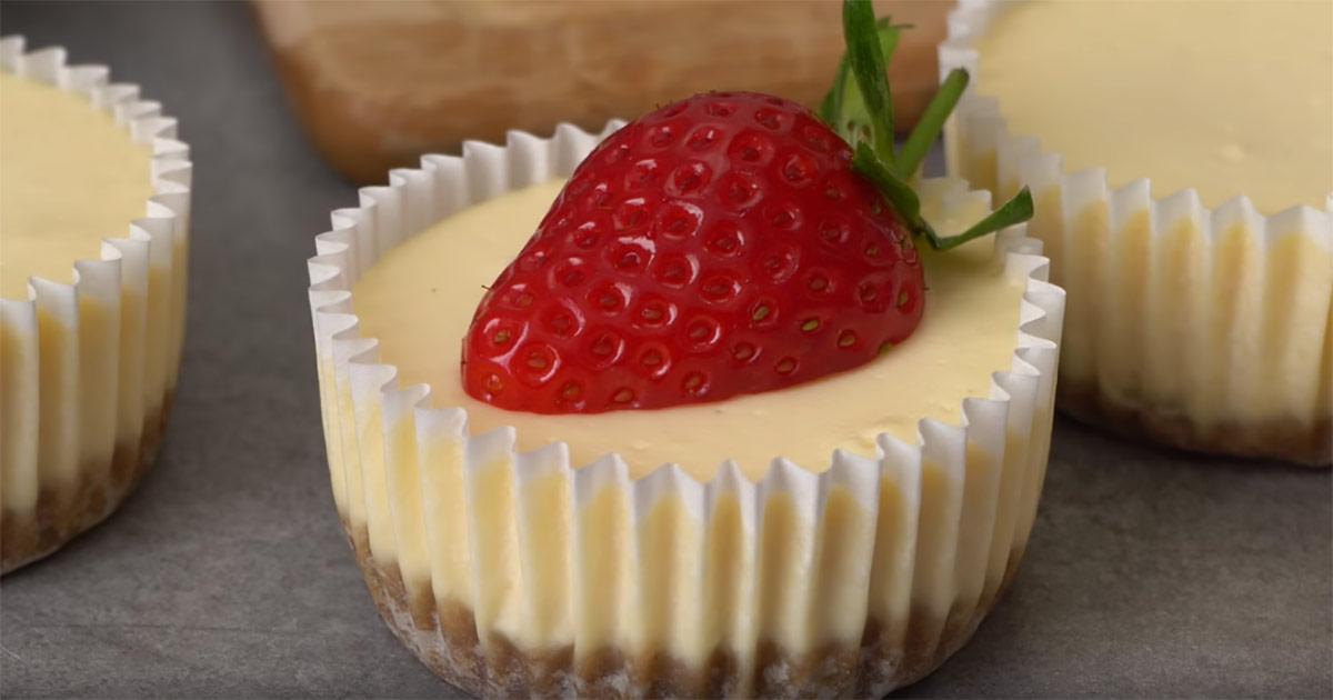 Genial opskrift på nemme og lækre mini cheesecakes