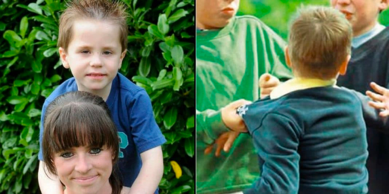 Mobbere skubber 5-årig dreng i jorden: Sekunder senere dukker uventet redningsmand op