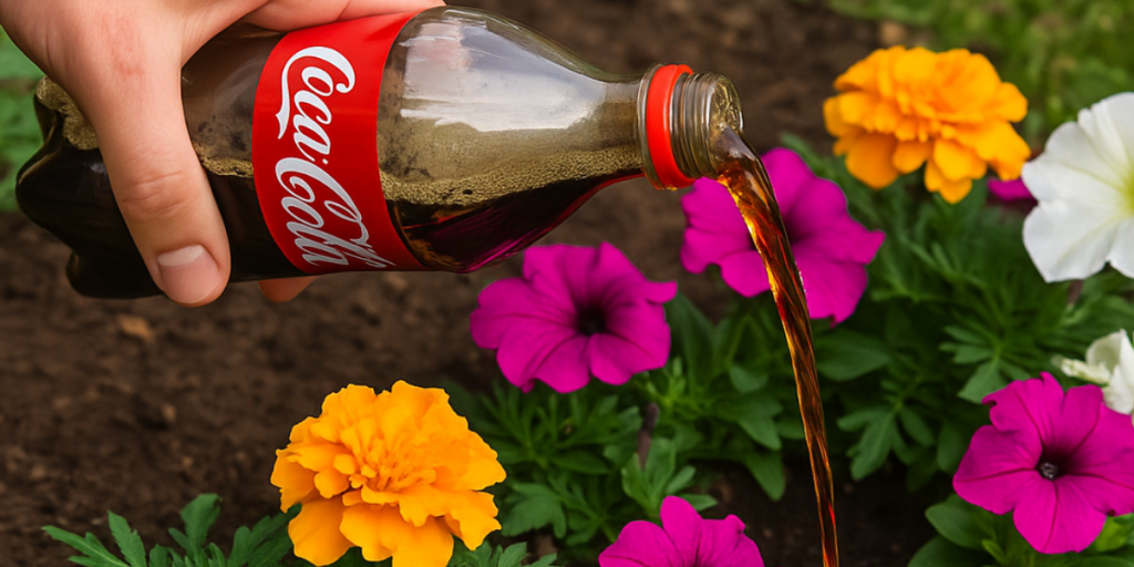 Haveeksperter råder til at hælde cola i blomsterbedet – her er hvorfor