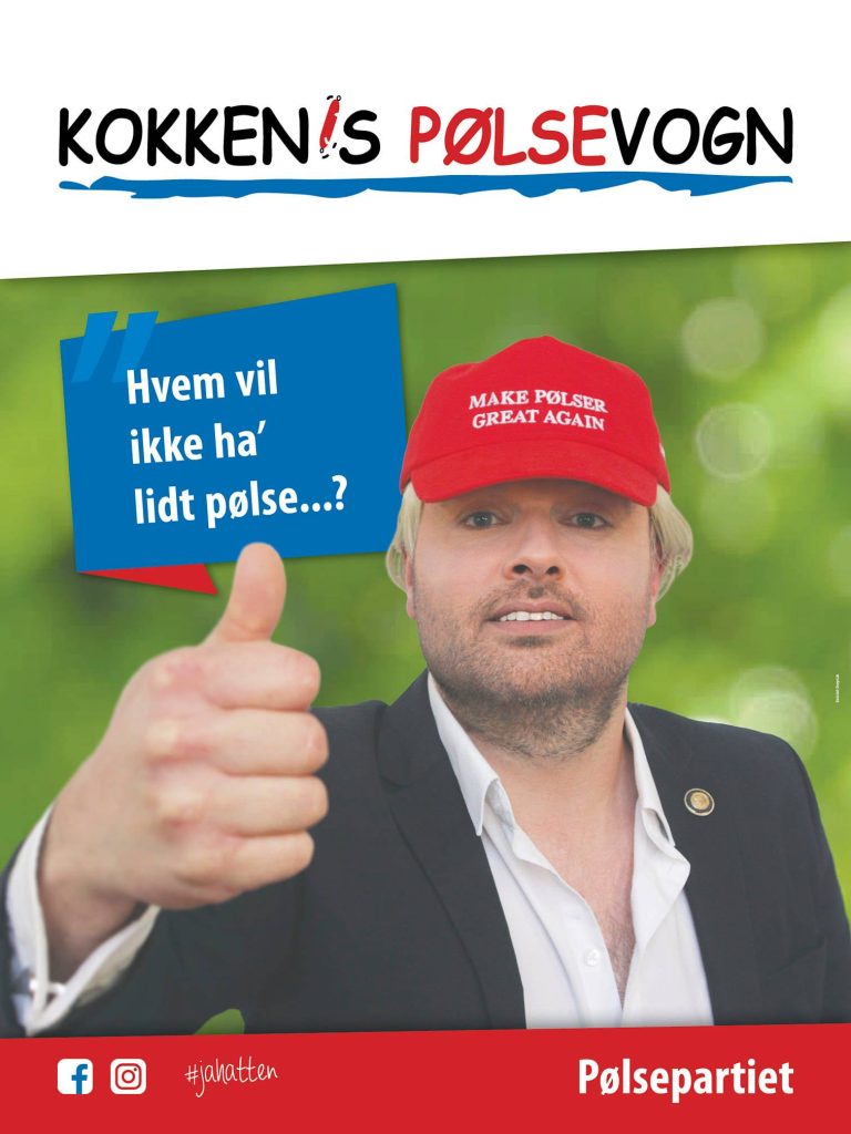 Pølsepartiet er på banen igen: MAKE PØLSER GREAT AGAIN